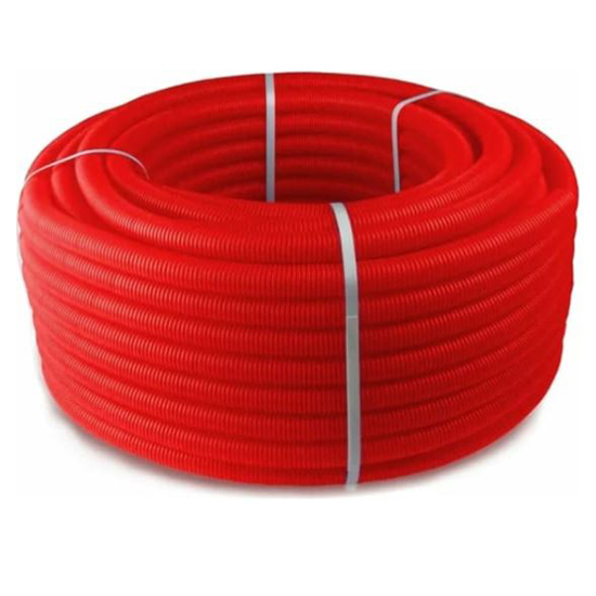 Труба ПНД гофрированная 20/18мм, красная