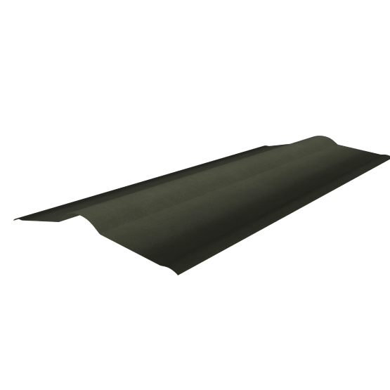 Конек зеленый, 1000*420 мм для черепицы Ондулин