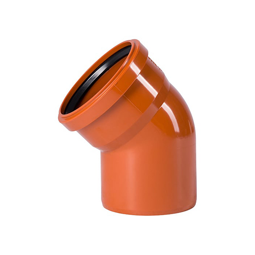 Отвод для наружной канализации 110*45°