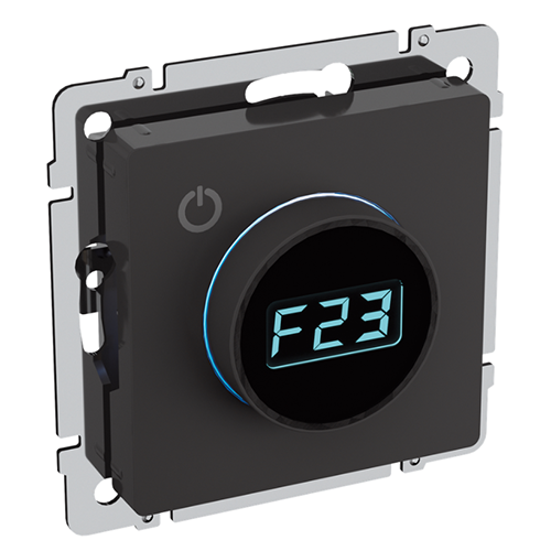 Термостат электронный "BRITE" с/п, 10А, с индикацией ТС10-1-БрЧ, черн. "IEK"