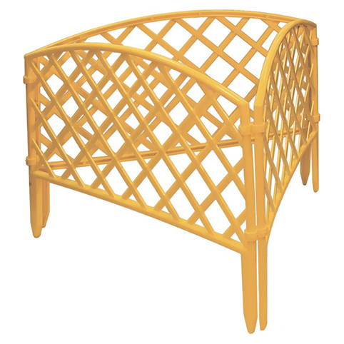 Забор декоративный, 24*320см, желтый