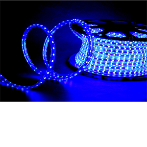 Лента светодиодная "DEKO" SMD5050, 220В, 60LED, 14,4Вт/м, IP67, цвет свечения: синий, силикон