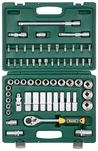 Набор головок "Kraftool" торцовые с квадратом 1/2", 60шт!!!