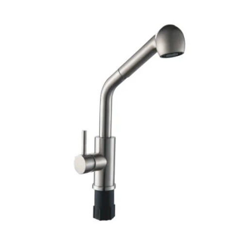 Смеситель "Potato P0045S" одноручковый для кухни, нержавейка