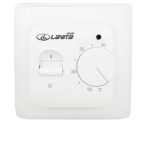 Терморегулятор RTC 70.26 белый, 3,5 кВт, скрытой установки механический, 86*86*50мм