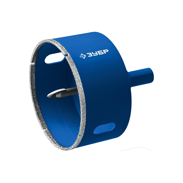 Коронка алмазная по керамограниту "Зубр" 102мм, 3-гранный хвостовик!!!М