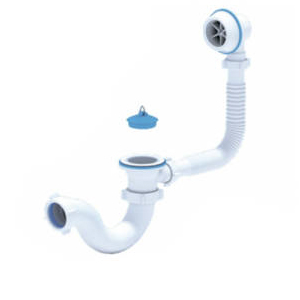 Сифон для ванны с полипропиленовым выпуском и переливом, 1.1/2"*40, С6150