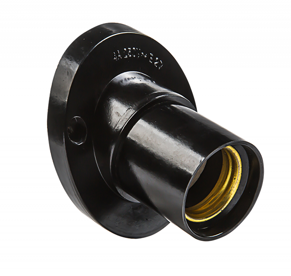 Патрон карболитовый настенный Е27 Ф П-02