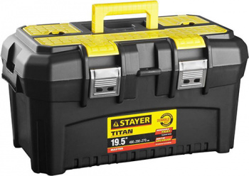 Ящик для инструмента пластик, 490x290x270мм, 19", Stayer  "Master"