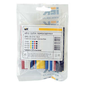 Набор ТТУ 2/1, 4/2, 6/3, 8/4, цвет: з, с, к, ч, б 20*8см "ИЭК"