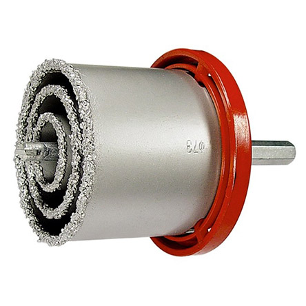 Набор коронок кольцевых "Matrix" по кафелю d33/53/67/73/83мм+напильник, шестигранный хвостовик, пластиковый бокс