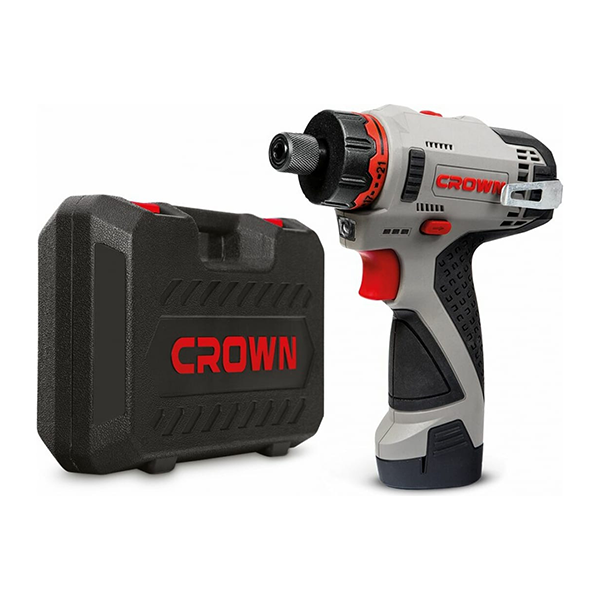Винтоверт аккум. "CROWN" CT21072HBX-2 BMC 12В/30Нм/2,0 Ач/1/4"шестигранник