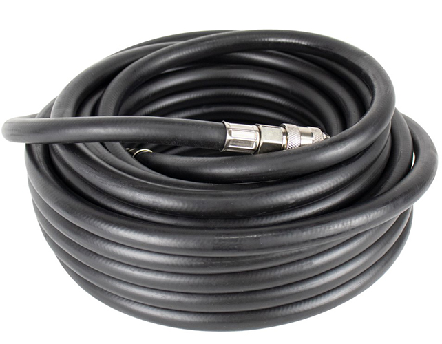 Шланг маслостойкий армированный с быстросъемами Verton Air RH15 (10*15-диаметр внутр и внешний, диаметр штуцера 1/4, давл 20 бар,длина 15м)