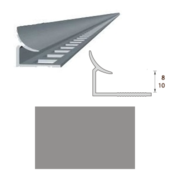 Раскладка, 9-10мм, L=2,5м, внутренняя, "Серая"