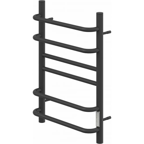 Электрический полотенцесушитель "Point Сатурн" П6 размер: 400*600мм, черный, диммер справа