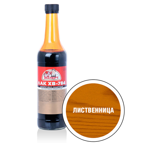 Лак &quot;Эксперт&quot; ХВ-784 &quot;Лиственница&quot;, 0,5л