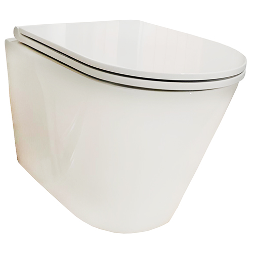 Унитаз "Golden Frog Торнадо LT053E-UQ" подвесной с крышкой микролифт, безободковый, торнадо