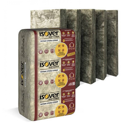 Утеплитель Изовер/Vetonit Теплые Стены Стронг 1000*610*50мм, 6,1м2, 0,305м3, 10 плит