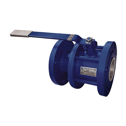 Кран шаровой стальной 11с67п Ду80(80) Ру16 под фланец