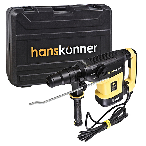 Перфоратор SDS-MAX Hanskonner, HRH1342M 1350Вт, 42мм, 2-10Дж, 235-514об/мин