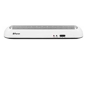 Светильник светодиодный аккум. EL14 22LED, 1,32Вт, 6400К, 106Лм, AC/DC, 350*50*55мм "Feron"