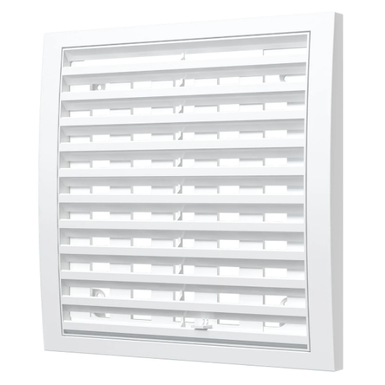 Решетка пластиковая вентиляционная 200*200, регулируемая, белая