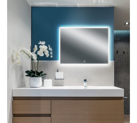 Зеркало "Магнолия 80" 800*600мм, сенсорный выключатель