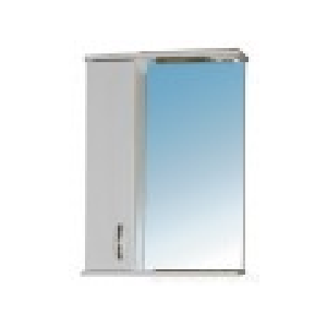 Шкаф с зеркалом "Бригантина 03" левая с подсветкой, 550мм