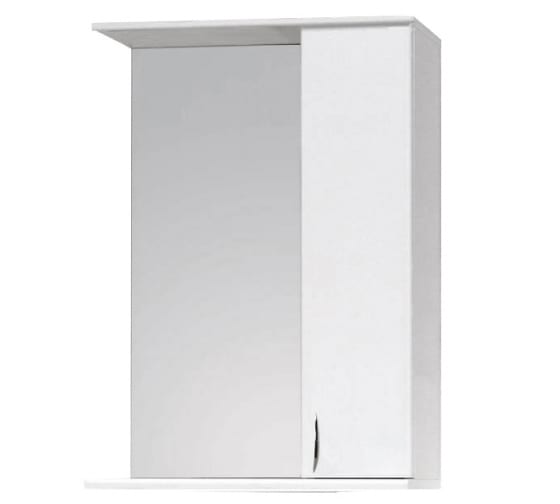 Шкаф с зеркалом "Эко 45" правый, белый