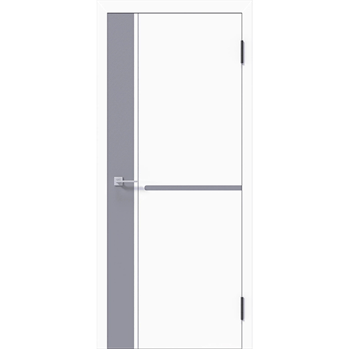 Дверное полотно "DC-2 Hartwood White\Grey", 700*2000*38мм, глухое, "Белый"Дубрава-Сибирь