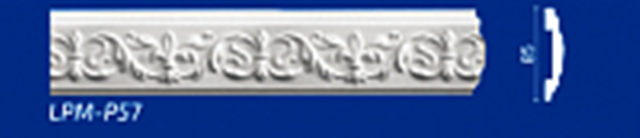 Плинтус М "Lifeplex LP-P57" потолочный, 85*2000мм