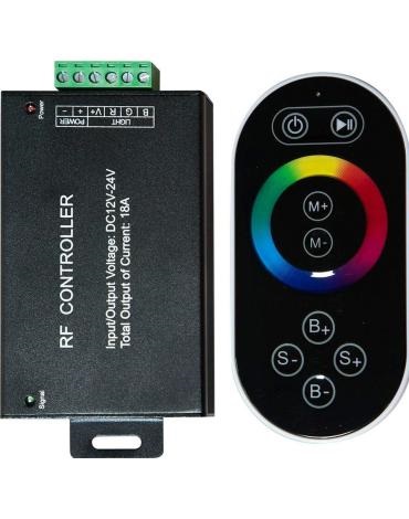 Контроллер RGB для светодиод.ленты &quot;LD55&quot; с П/У, 18А, 12-24В, чёрный
