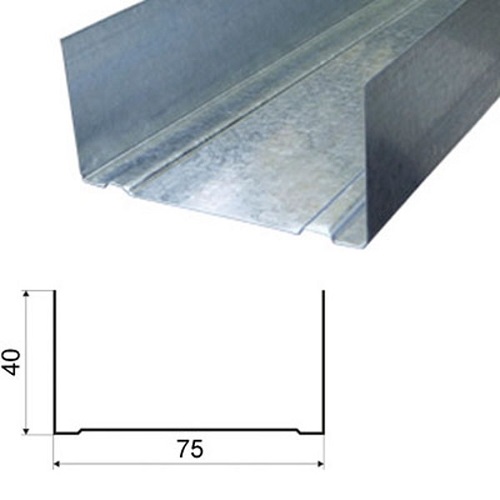 Профиль направляющий ПН-4 75*40*0,65, 3м