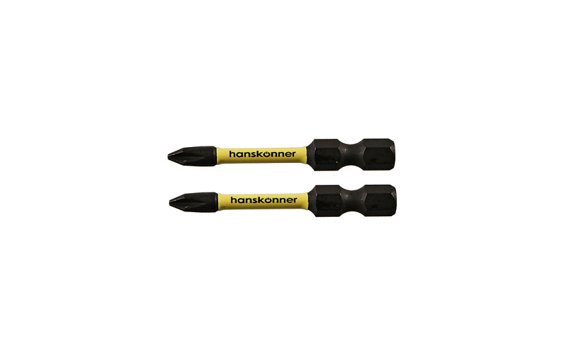 Биты "Hanskonner" PH1x50мм ImpactPower, торсионные, 2шт