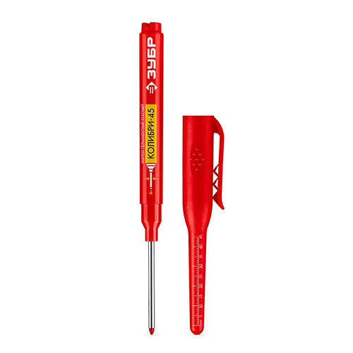 Маркер Зубр Колибри-  L45, 3мм, перманентный для отверстий, красный