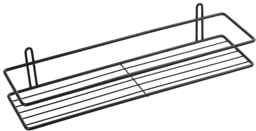 Полка &quot;Fixsen&quot; прямая, решетка, черный, FX-730B-1