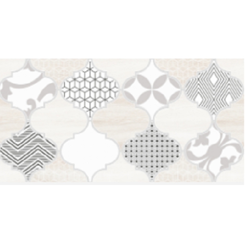 Декор №1 керамический настенный "Мореска" 200*400мм, бежевый