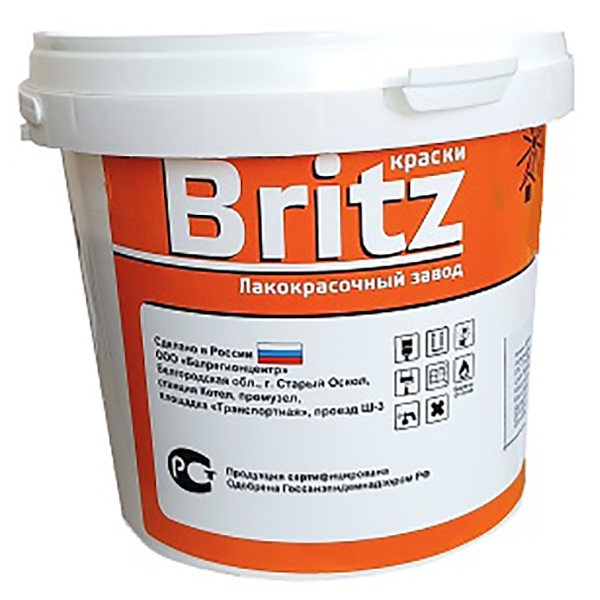 Краска водоэмульсионная для стен и потолков супербелая "ВД-АК", 3кг