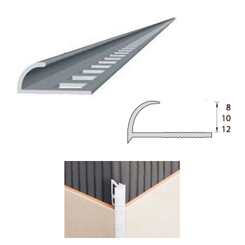 Раскладка, 9-10мм, L=2,5м, наружная, "Белая"