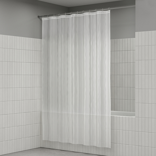 Шторка для ванной "Iddis P03PV18i11", 3D, Peva, белый, 2000*1800мм