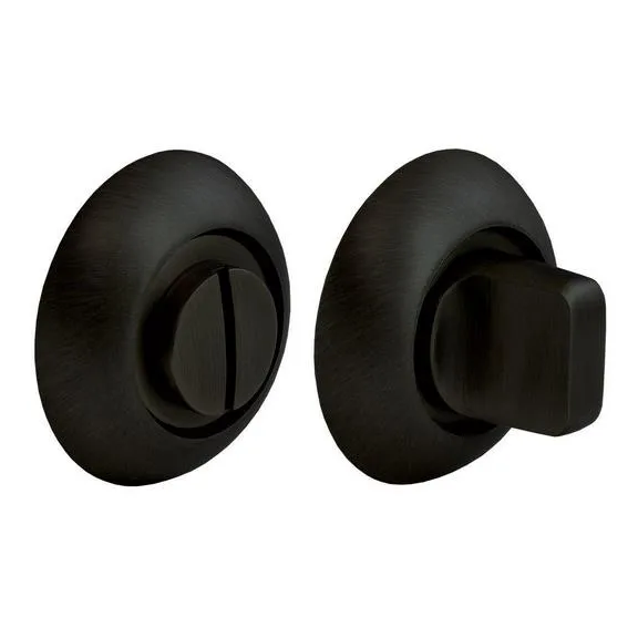 Завертка дверная "MH-WC BL", круглая накладка, "Черный"