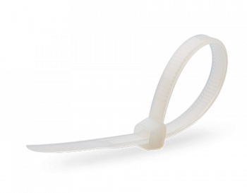 Стяжки нейлоновые "Fortisflex" КСС 8*400мм, белые