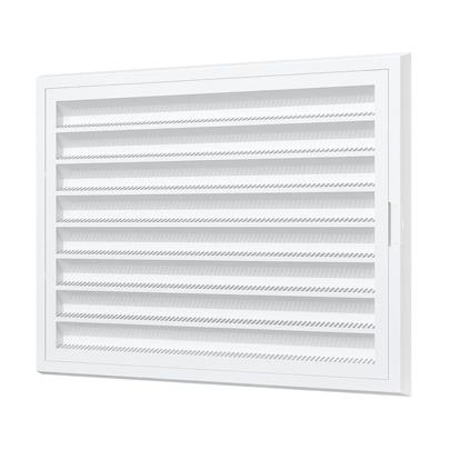 Решетка пластиковая вентиляционная RZN 200*150, разъемная сетка, белая