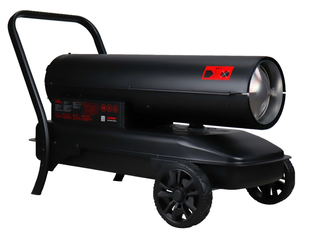 Пушка тепловая дизельная DH-60М 60кВт, производ. 1230м3/час, расход топ. 3,7л/ч, прямой нагрев, "Verton"