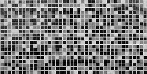 Панель ПВХ "Мозаика черная", 955*480мм
