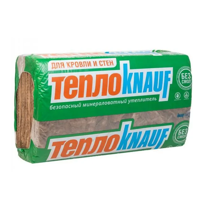 Утеплитель Knauf ТеплоKNAUF TS036 Для КРОВЛИ и СТЕН 1230*610*100мм, 6м2, 0,6м3, 8 плит