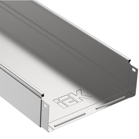 Лоток НЕперфорированный 100*300*3000мм &quot;ИЭК&quot;без крышки