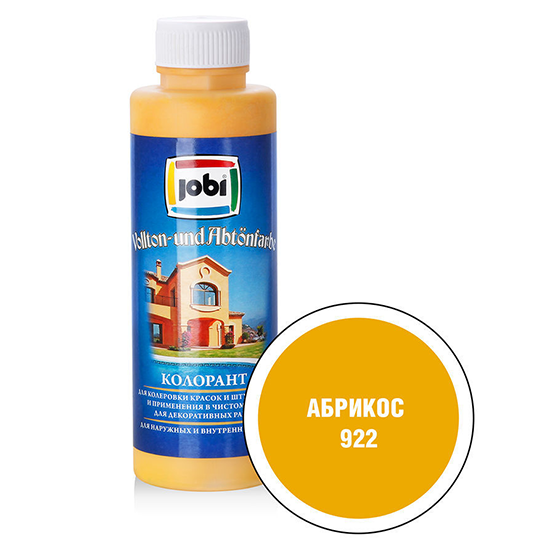 Краска колеровочная "Jobi", 0,5л, "Абрикос"