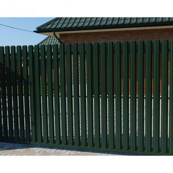 Забор "Пикет" 1700*120*0,45, зеленый мох односторонний