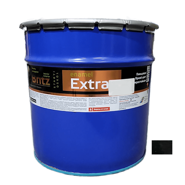 Эмаль черная ПФ-115 ГОСТ "Бриц", 20кг